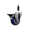 Service Caster 3.5'' Blue Poly Swivel 7/8'' Expanding Stem Caster with Brake SCC-EX20S3514-PPUB-BLUE-PLB-78 - alternate 1
